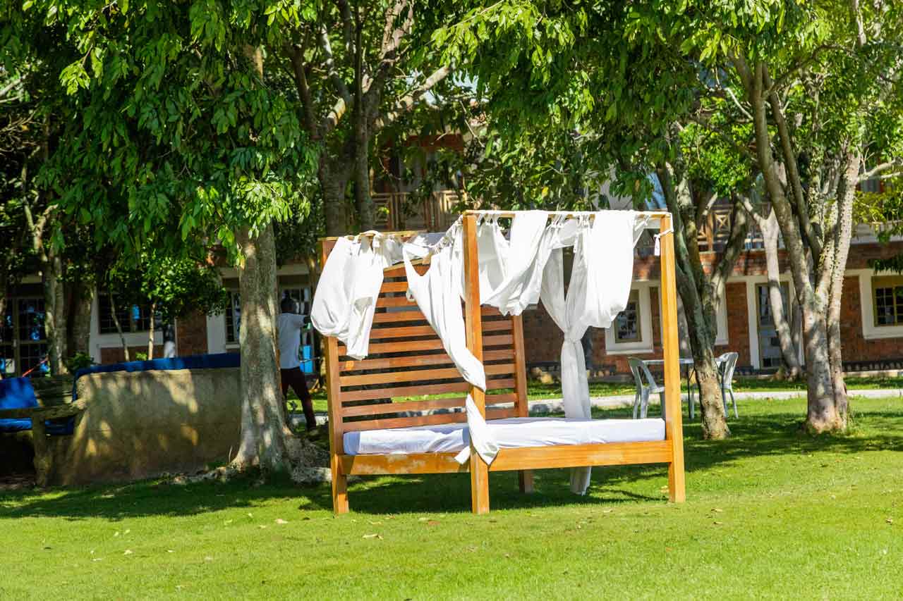 resort outside sleeping and sitting area